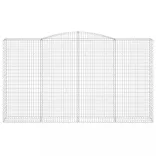 íves horganyzott vas gabion kosár 400x50x220/240 cm