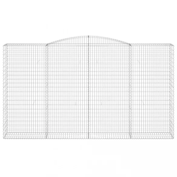 íves horganyzott vas gabion kosár 400x50x220/240 cm