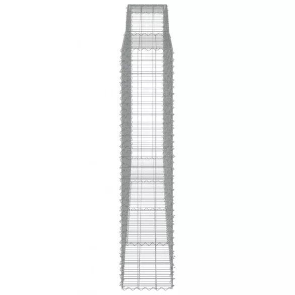 íves horganyzott vas gabion kosár 400x50x220/240 cm