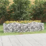 íves horganyzott vas gabion magaságyás 200x50x50 cm
