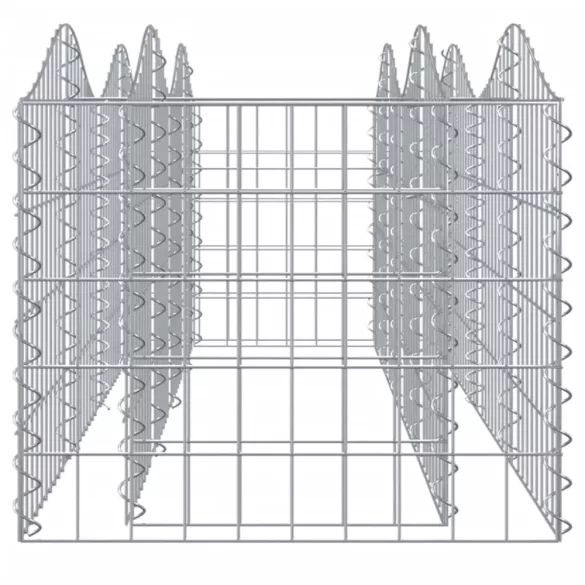 íves horganyzott vas gabion magaságyás 200x50x50 cm