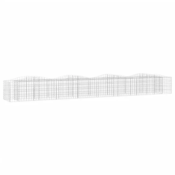 íves horganyzott vas gabion magaságyás 400x50x50 cm