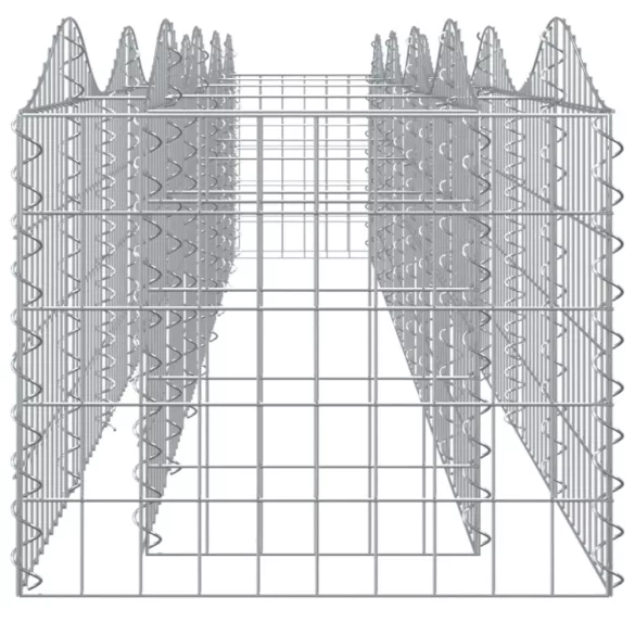 íves horganyzott vas gabion magaságyás 400x50x50 cm