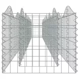 íves horganyzott vas gabion magaságyás 600x50x50 cm