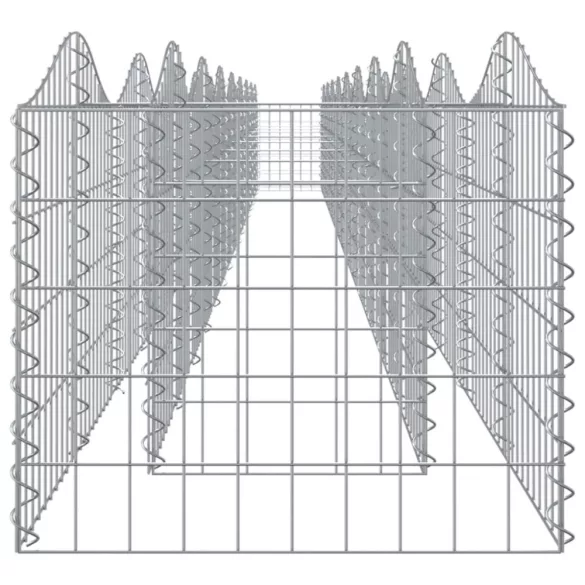 íves horganyzott vas gabion magaságyás 800x50x50 cm