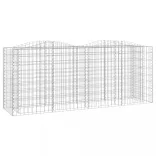 íves horganyzott vas gabion magaságyás 200x50x100 cm