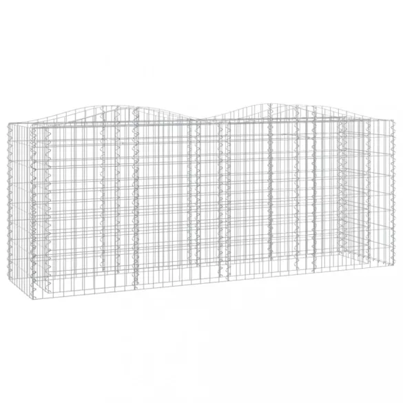 íves horganyzott vas gabion magaságyás 200x50x100 cm