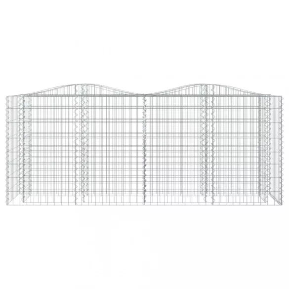 íves horganyzott vas gabion magaságyás 200x50x100 cm