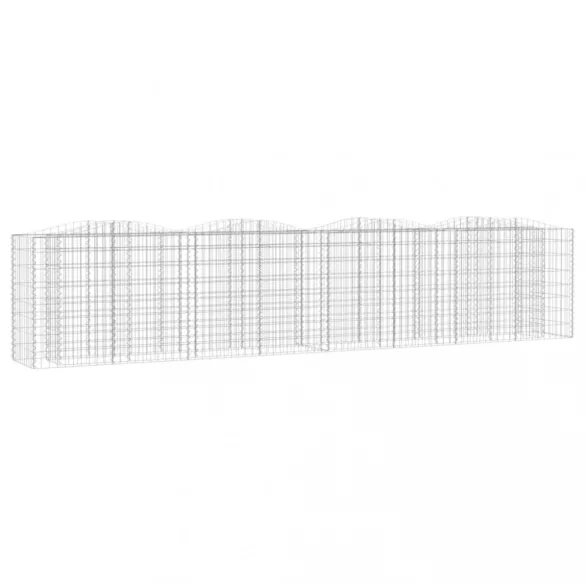íves horganyzott vas gabion magaságyás 400x50x100 cm