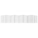 íves horganyzott vas gabion magaságyás 400x50x100 cm