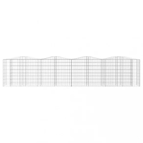 íves horganyzott vas gabion magaságyás 400x50x100 cm