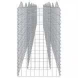 íves horganyzott vas gabion magaságyás 800 x 50 x 100 cm