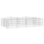 íves horganyzott vas gabion magaságyás 200x100x50 cm