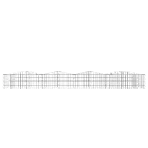 íves horganyzott vas gabion magaságyás 400x100x50 cm