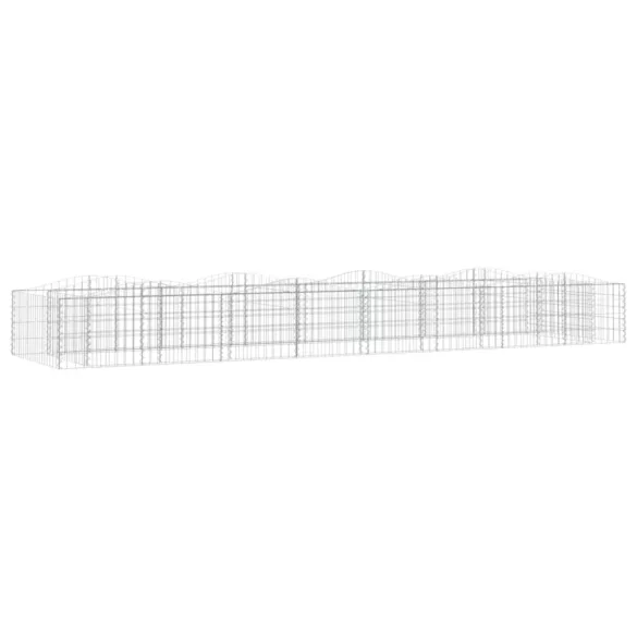íves horganyzott vas gabion magaságyás 600x100x50 cm