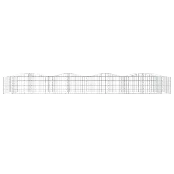 íves horganyzott vas gabion magaságyás 600x100x50 cm