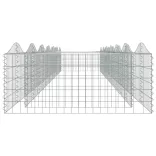 íves horganyzott vas gabion magaságyás 600x100x50 cm