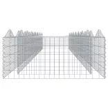 íves horganyzott vas gabion magaságyás 800x100x50 cm