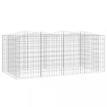 íves horganyzott vas gabion magaságyás 200 x 100 x 100 cm