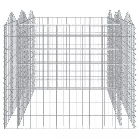 íves horganyzott vas gabion magaságyás 200 x 100 x 100 cm