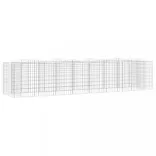 íves horganyzott vas gabion magaságyás 400 x 100 x 100 cm