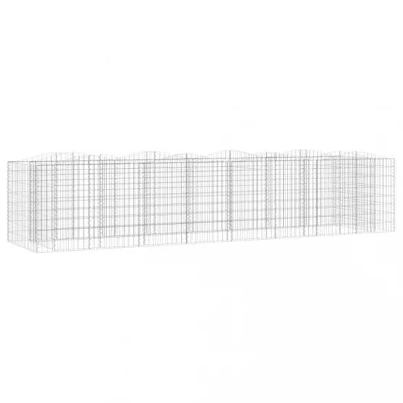 íves horganyzott vas gabion magaságyás 400 x 100 x 100 cm