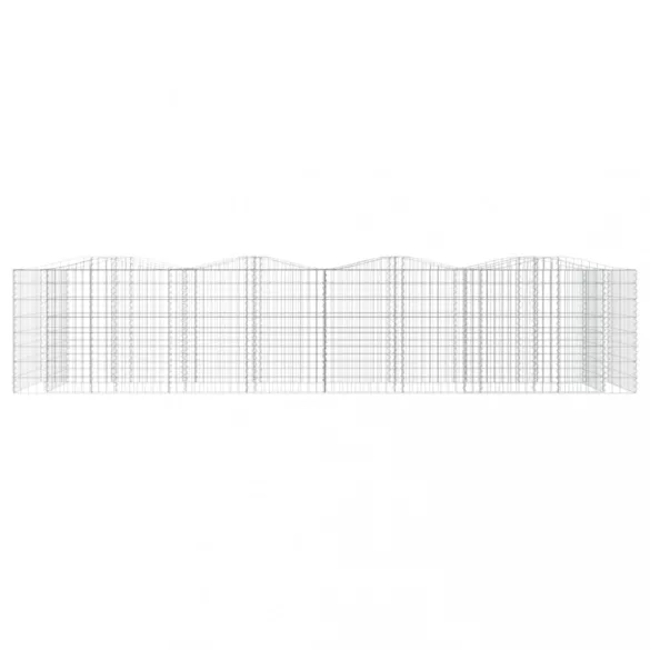 íves horganyzott vas gabion magaságyás 400 x 100 x 100 cm