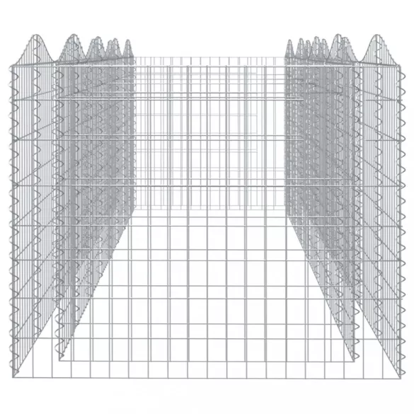 íves horganyzott vas gabion magaságyás 400 x 100 x 100 cm
