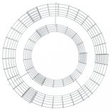 horganyzott vas gabion tűzrakó Ø 50 cm