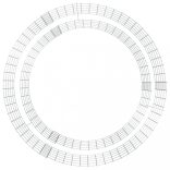 horganyzott vas gabion tűzrakó Ø 100 cm