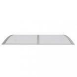 szürke polikarbonát ajtóelőtető 150 x 100 cm