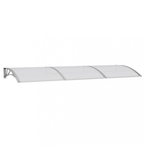 szürke polikarbonát ajtóelőtető 300 x 100 cm