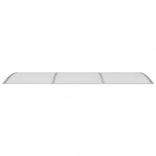 szürke polikarbonát ajtóelőtető 300 x 100 cm