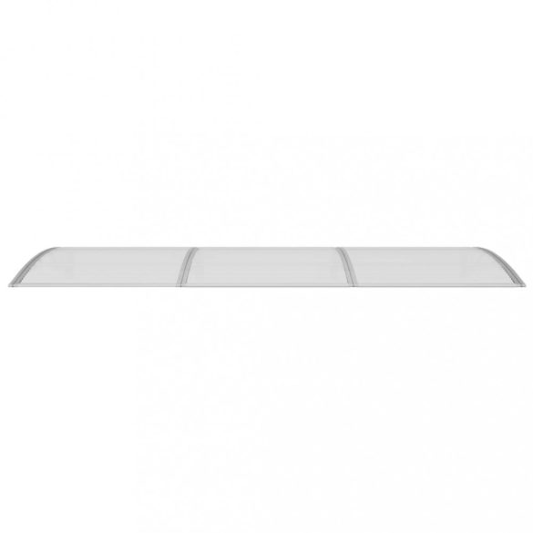 szürke polikarbonát ajtóelőtető 300 x 100 cm