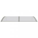 szürke polikarbonát ajtóelőtető 150 x 75 cm