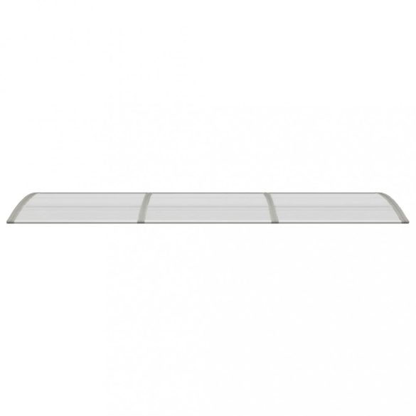 szürke polikarbonát ajtóelőtető 300 x 75 cm