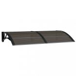 fekete polikarbonát ajtóelőtető 150 x 75 cm