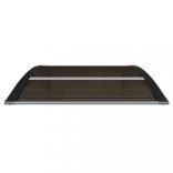 fekete polikarbonát ajtóelőtető 100 x 75 cm