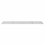 szürke és átlátszó polikarbonát ajtóelőtető 350 x 75 cm