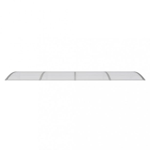 szürke polikarbonát ajtóelőtető 350 x 100 cm