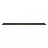 fekete polikarbonát ajtóelőtető 400 x 75 cm