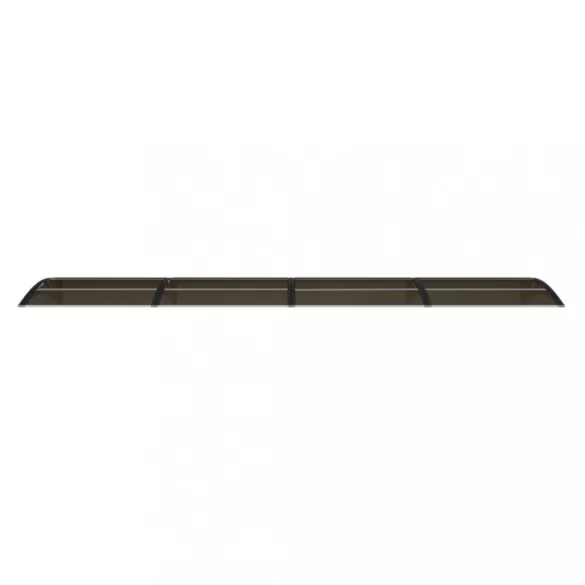 fekete polikarbonát ajtóelőtető 400 x 75 cm