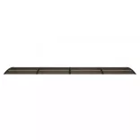 fekete polikarbonát ajtóelőtető 400 x 100 cm