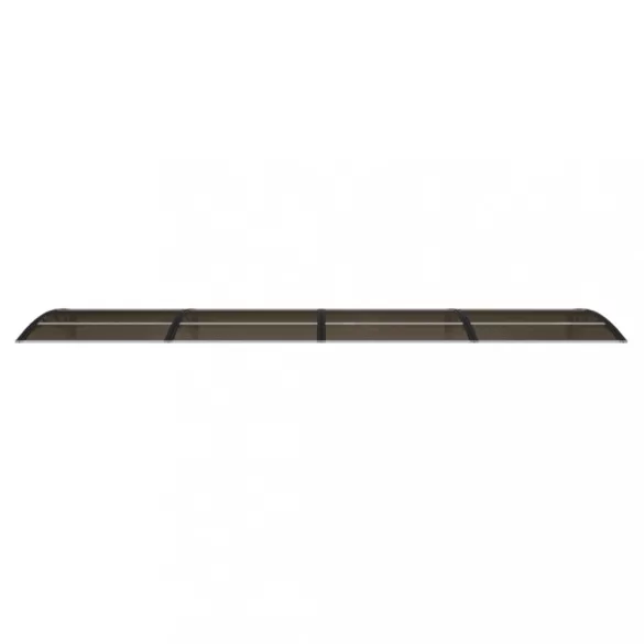 fekete polikarbonát ajtóelőtető 400 x 100 cm