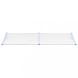 szürke és átlátszó polikarbonát ajtóelőtető 239 x 90 cm