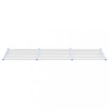 szürke és átlátszó polikarbonát ajtóelőtető 297,5 x 90 cm