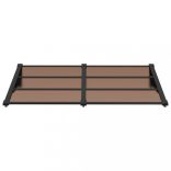 fekete polikarbonát ajtóelőtető 152,5 x 90 cm