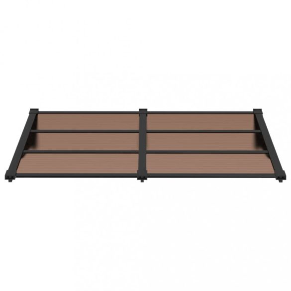 fekete polikarbonát ajtóelőtető 152,5 x 90 cm