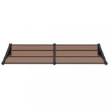 fekete polikarbonát ajtóelőtető 199 x 90 cm