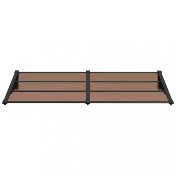 fekete polikarbonát ajtóelőtető 199 x 90 cm